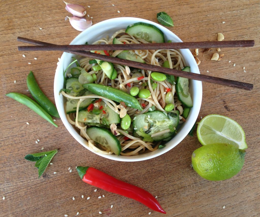 Herby Noodle & Peanut Salad